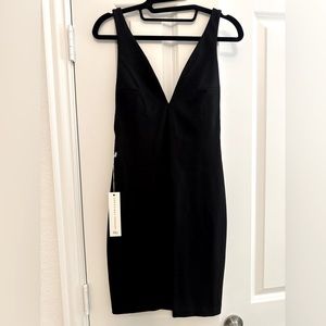 Amanda Uprichard sexy black mini dress